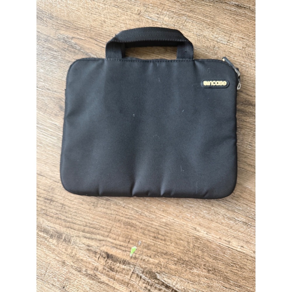 Incase Laptop Sleeve Briefcase Black Nylon Padded Handle Travel Bag Case Small